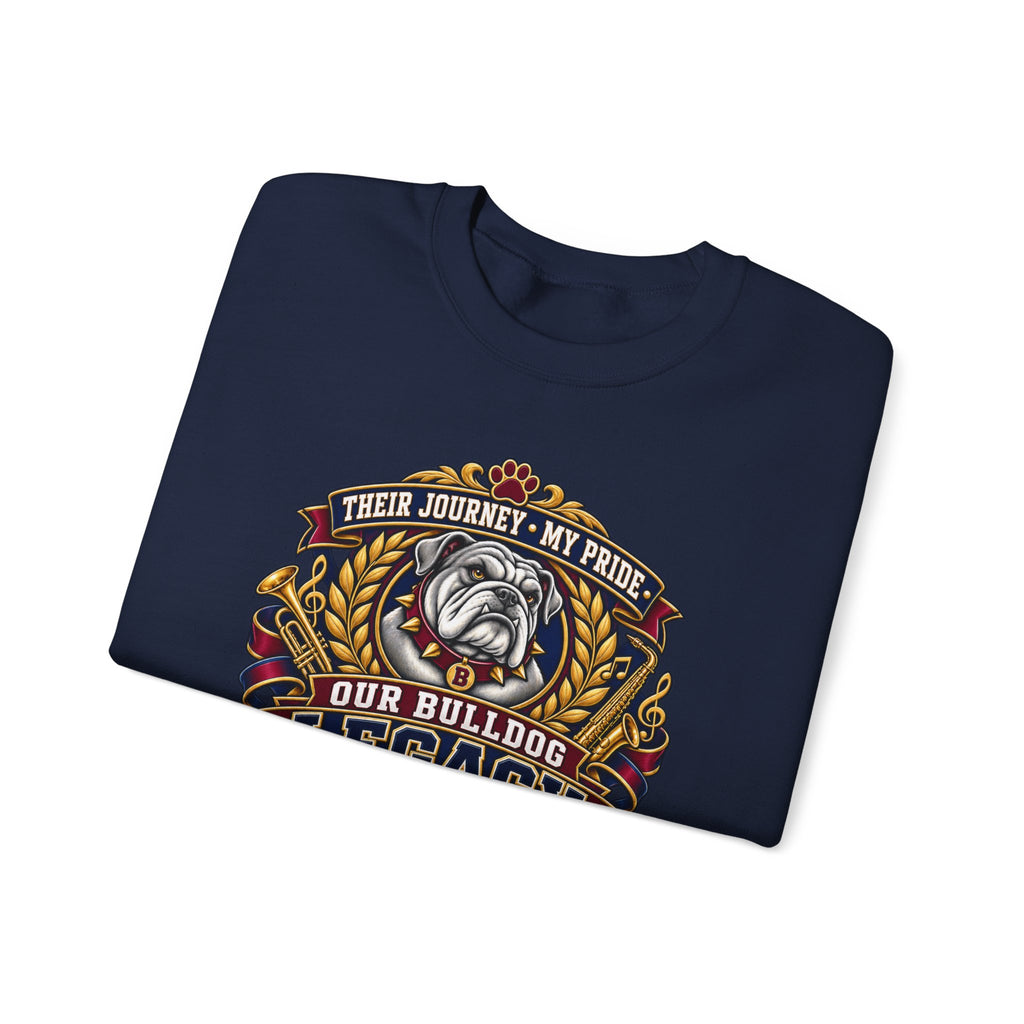 Bulldog Mom Crewneck Sweatshirt – "Our Bulldog Legacy" Retro Pride Design