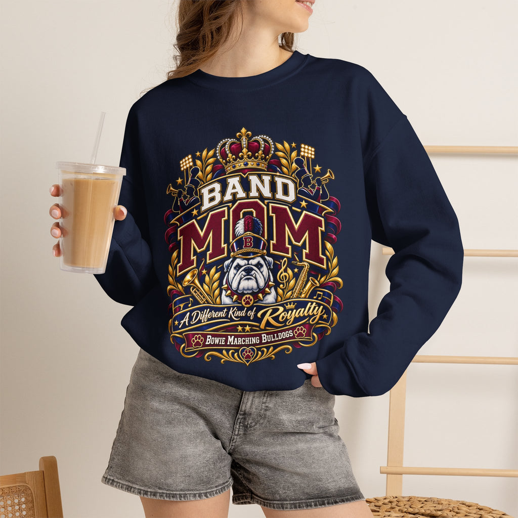 Band Mom Crewneck Sweatshirt – Regal Bulldog Marching Band Design