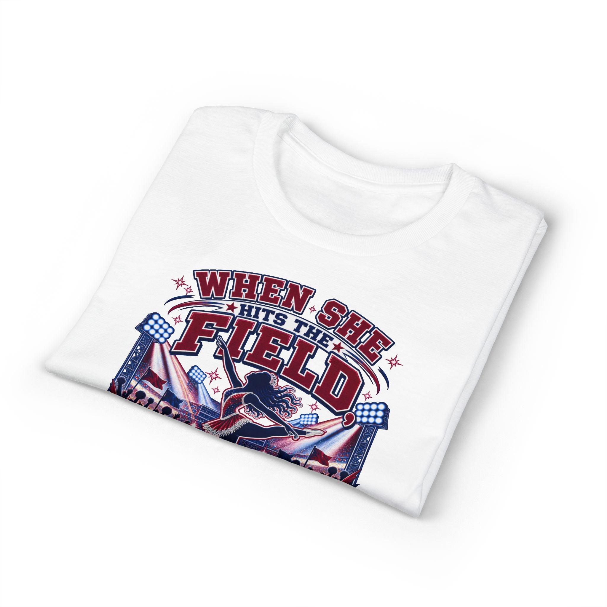 When She Hits the Field Grandpa Stands Up T-Shirt