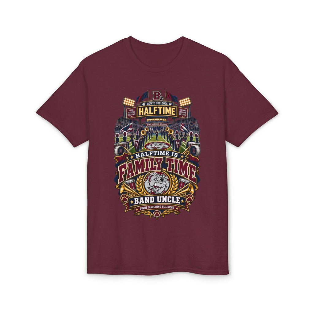 Halftime Is Family Time Band Uncle T-Shirt – Marching Band Fan Tee