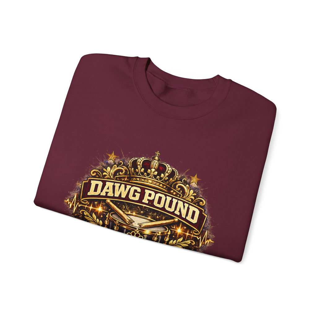 Dawg Pound Royalty Sweatshirt — Crowned Football Fan Crewneck