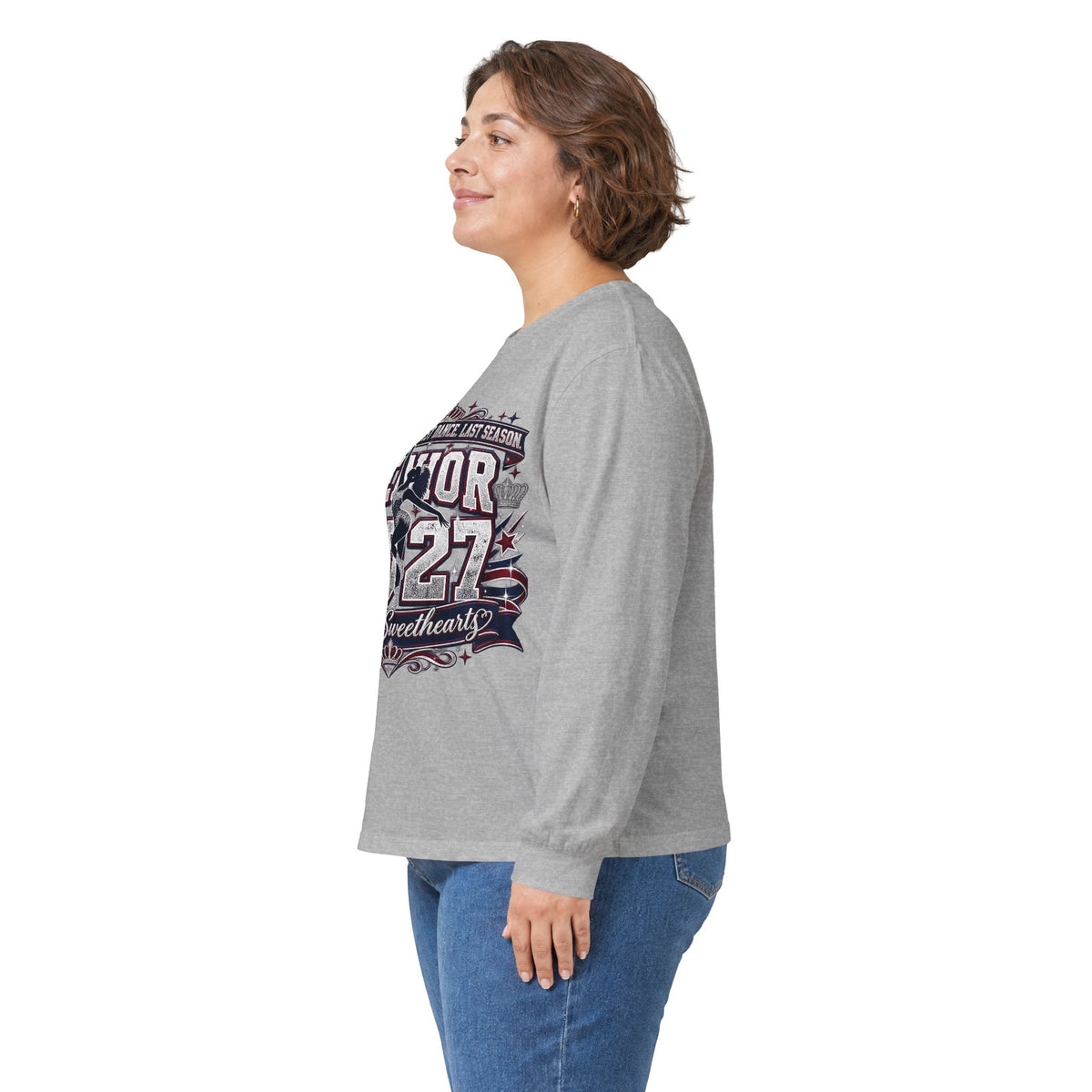 Senior 2027 Royal Sweethearts Long Sleeve Tee