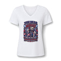 V-Neck Tee — “You Hear Noise? I’m the Drumline Grandma” Graphic
