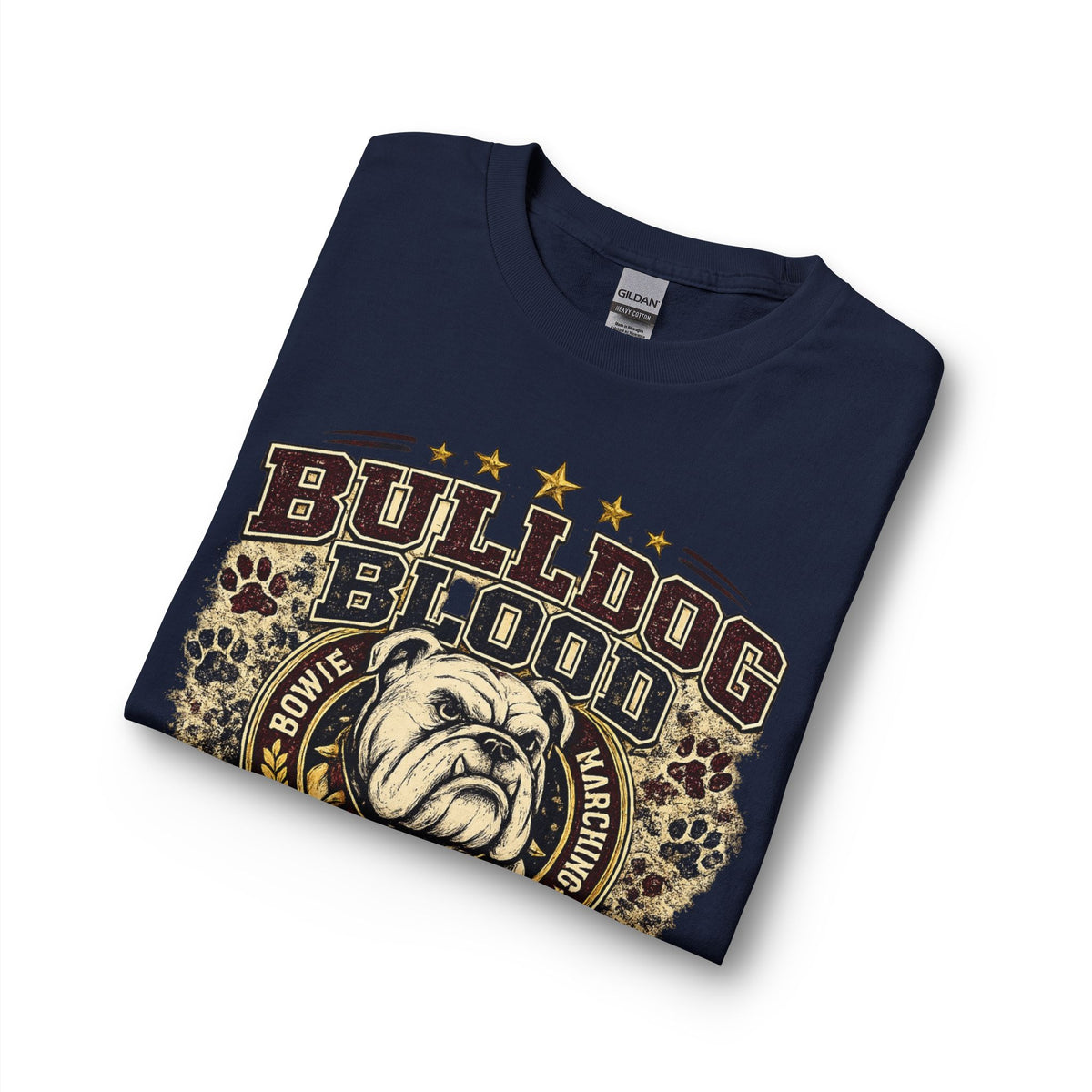 Bulldog Blood Long Sleeve Shirt — "Bulldog Blood Runs Through My Family" Family Pride Tee