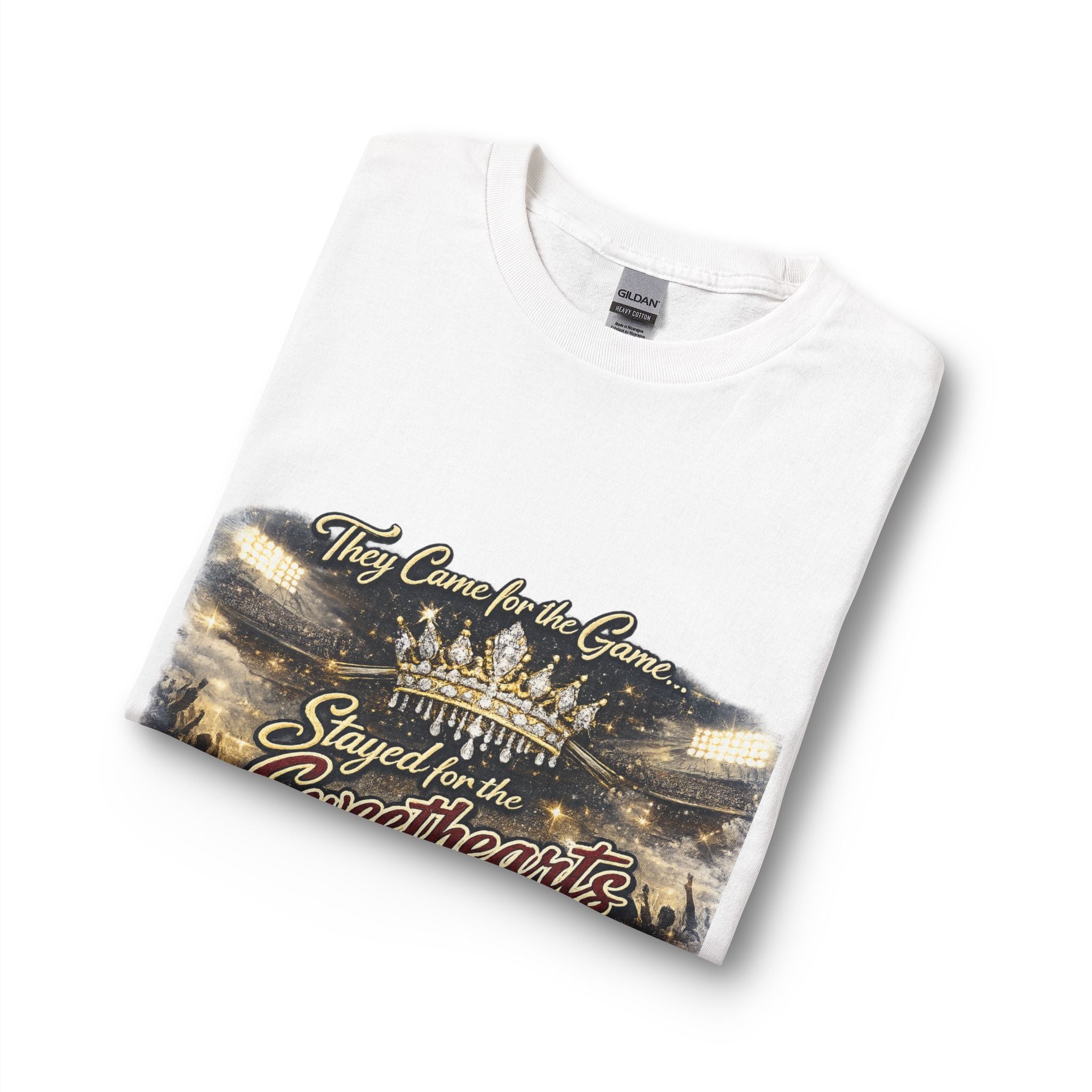 Stayed for the Sweethearts Long Sleeve Tee — 'They Came for the Game, Stayed for the Sweethearts' Stadium Shirt
