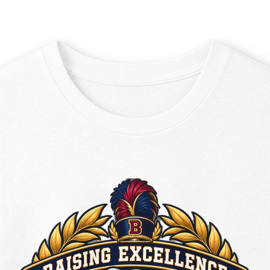 Bulldog Racing Mom Long Sleeve Tee — 'Raising Excellence' Vintage Crest