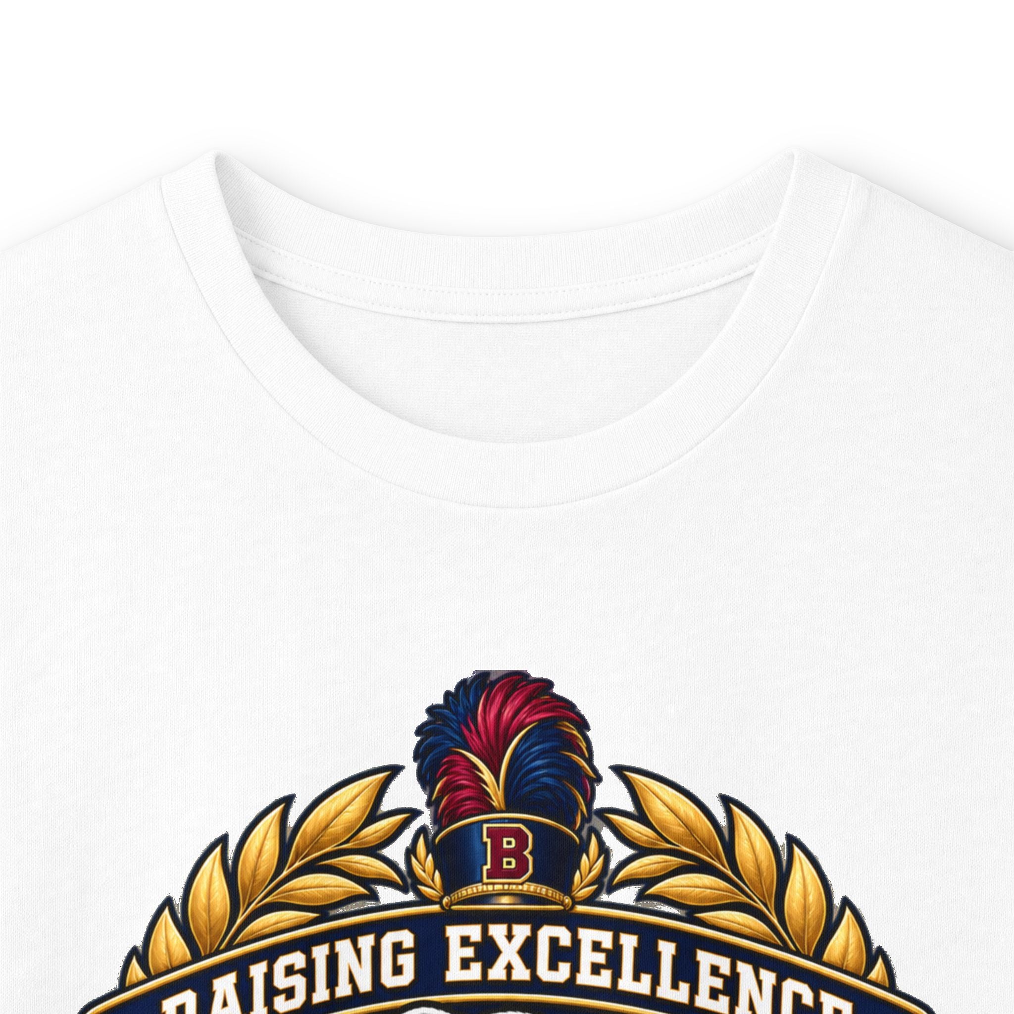 Bulldog Racing Mom Long Sleeve Tee — 'Raising Excellence' Vintage Crest