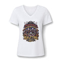 Women's V-Neck Tee — 'I Came for Halftime' Football Mom Graphic