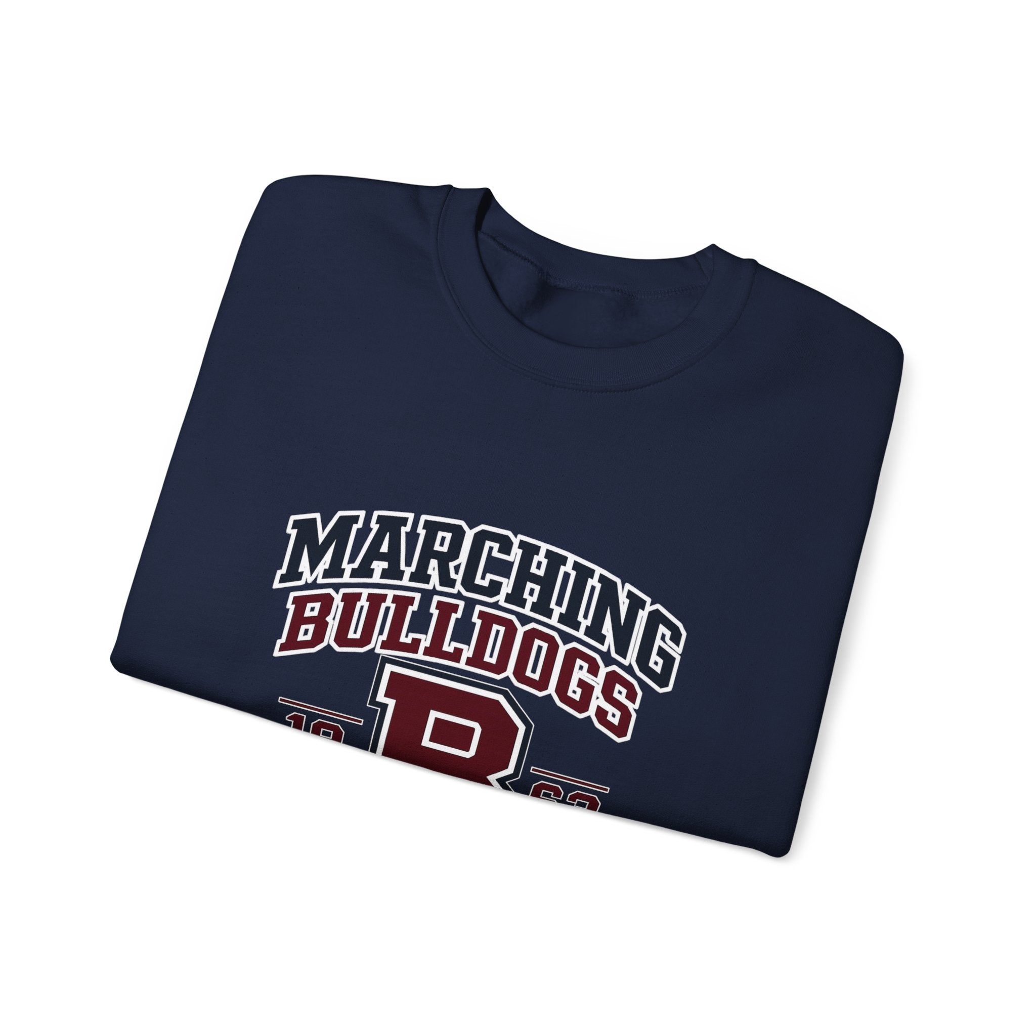 Marching Bulldogs Crewneck Sweatshirt — Vintage Collegiate Band Tee