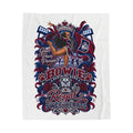 Velveteen Plush Blanket — Bowie Royal Sweethearts Marching Band Design