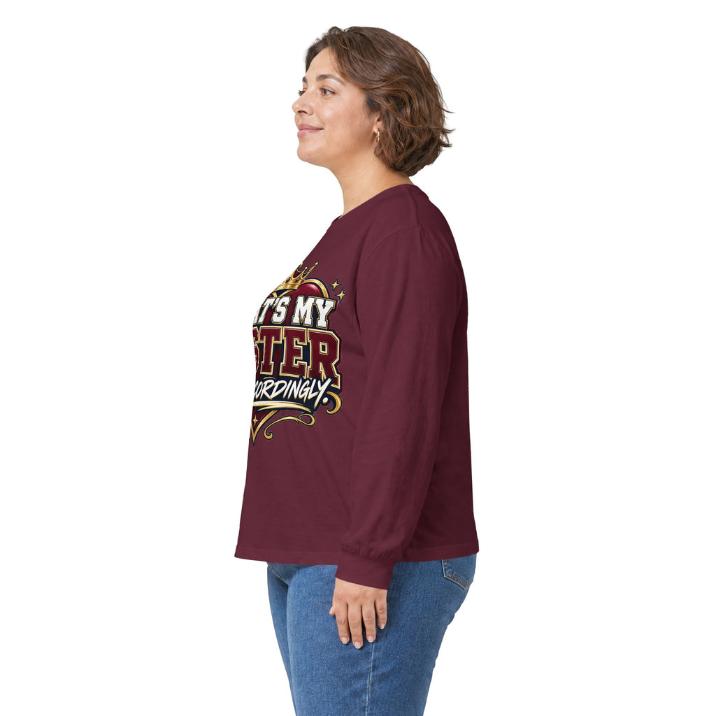 That’s My Sister Long Sleeve Tee – Funny Sibling Pride Shirt