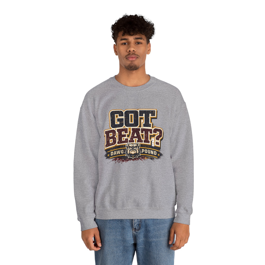 Got Beat? Bulldog Crewneck Sweatshirt – Dawg Pound Football Fan Apparel