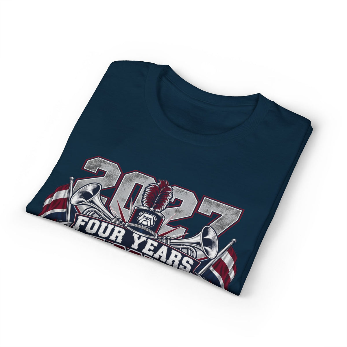 Senior 2027 Bulldog Marching Band T‑Shirt — "Last March" Legacy Forever