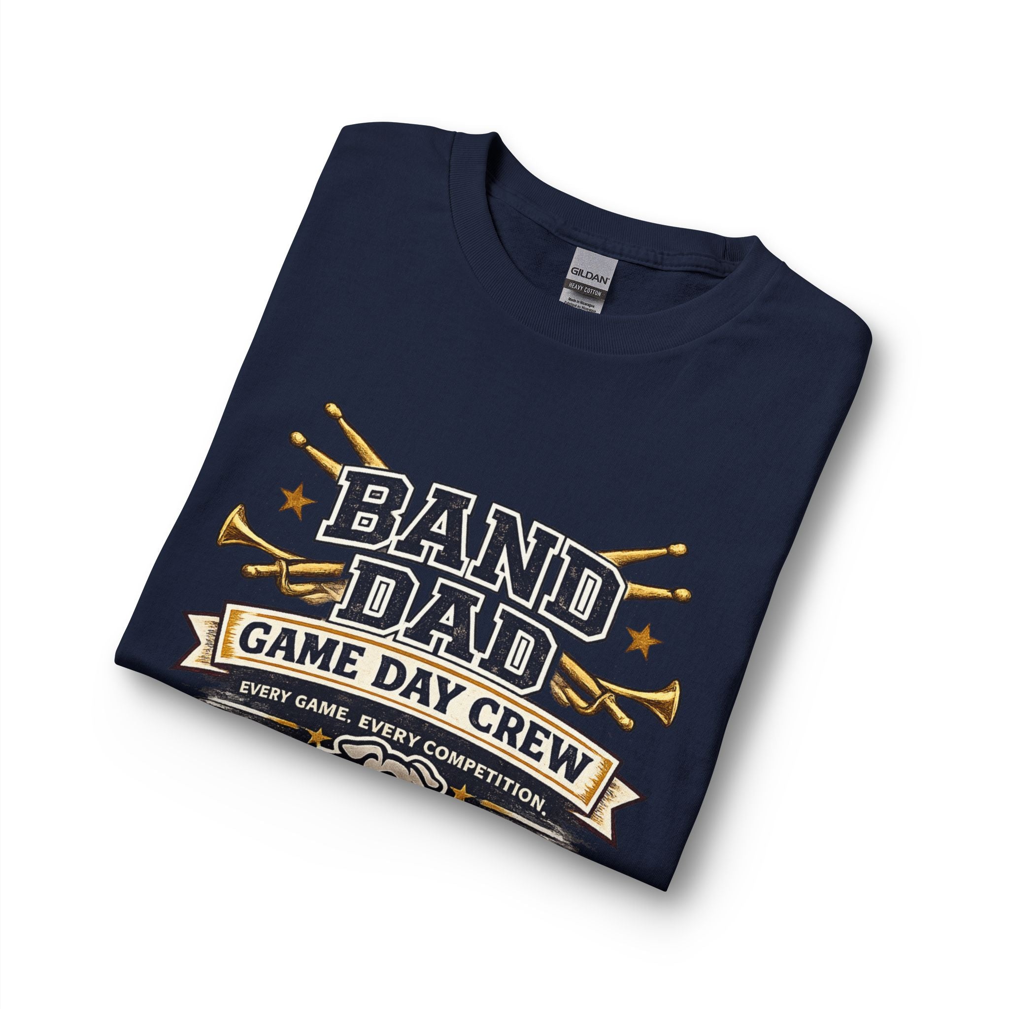 Band Dad Long Sleeve T-Shirt — Game Day Crew Drumline Support Shirt