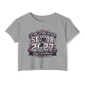 Senior 2027 Royal Sweetheart Crop Top — Twirl, Dance, Last Season Keepsake