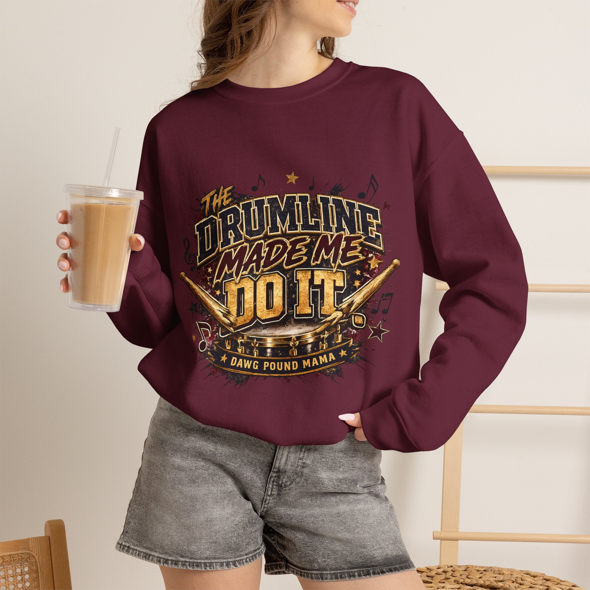 Drumline Made Me Do It Crewneck Sweatshirt
