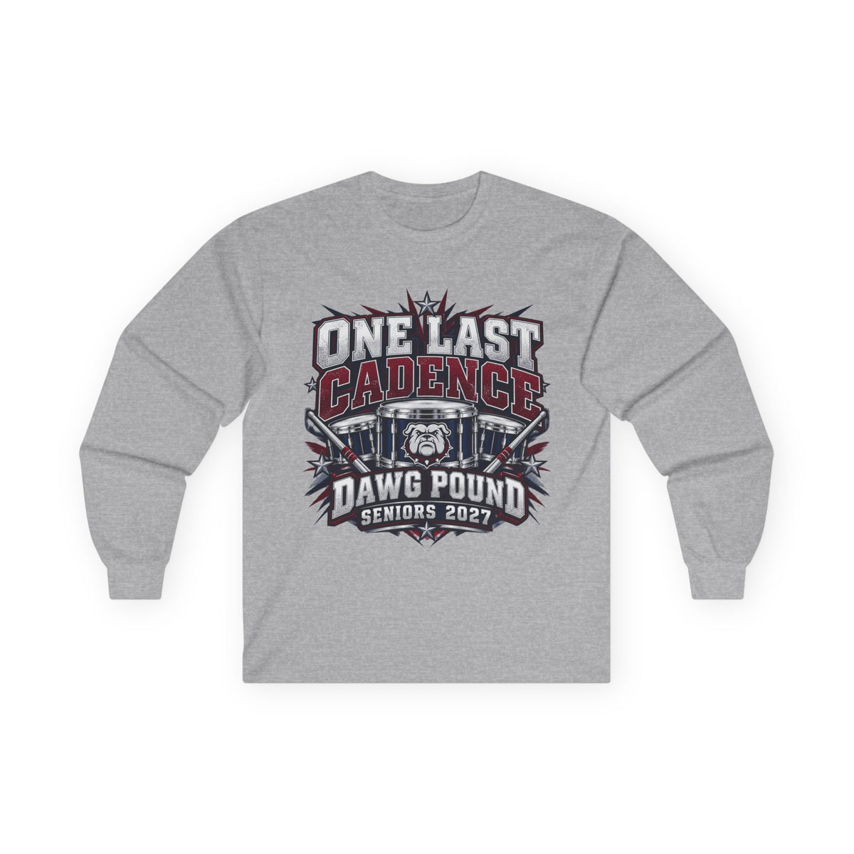 One Last Cadence Dawg Pound Seniors 2027 Long Sleeve Tee