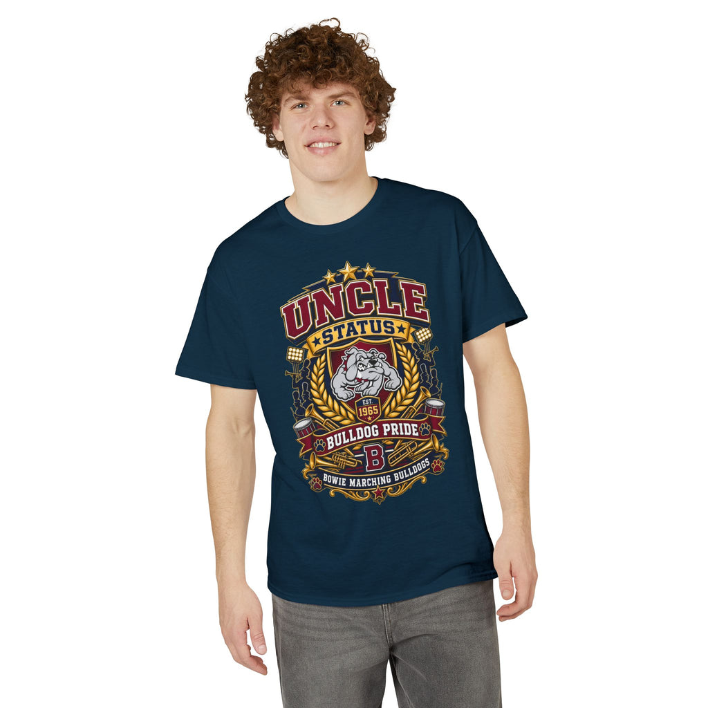 Uncle Status Bulldog Pride T-Shirt — Retro Marching Bulldogs Design