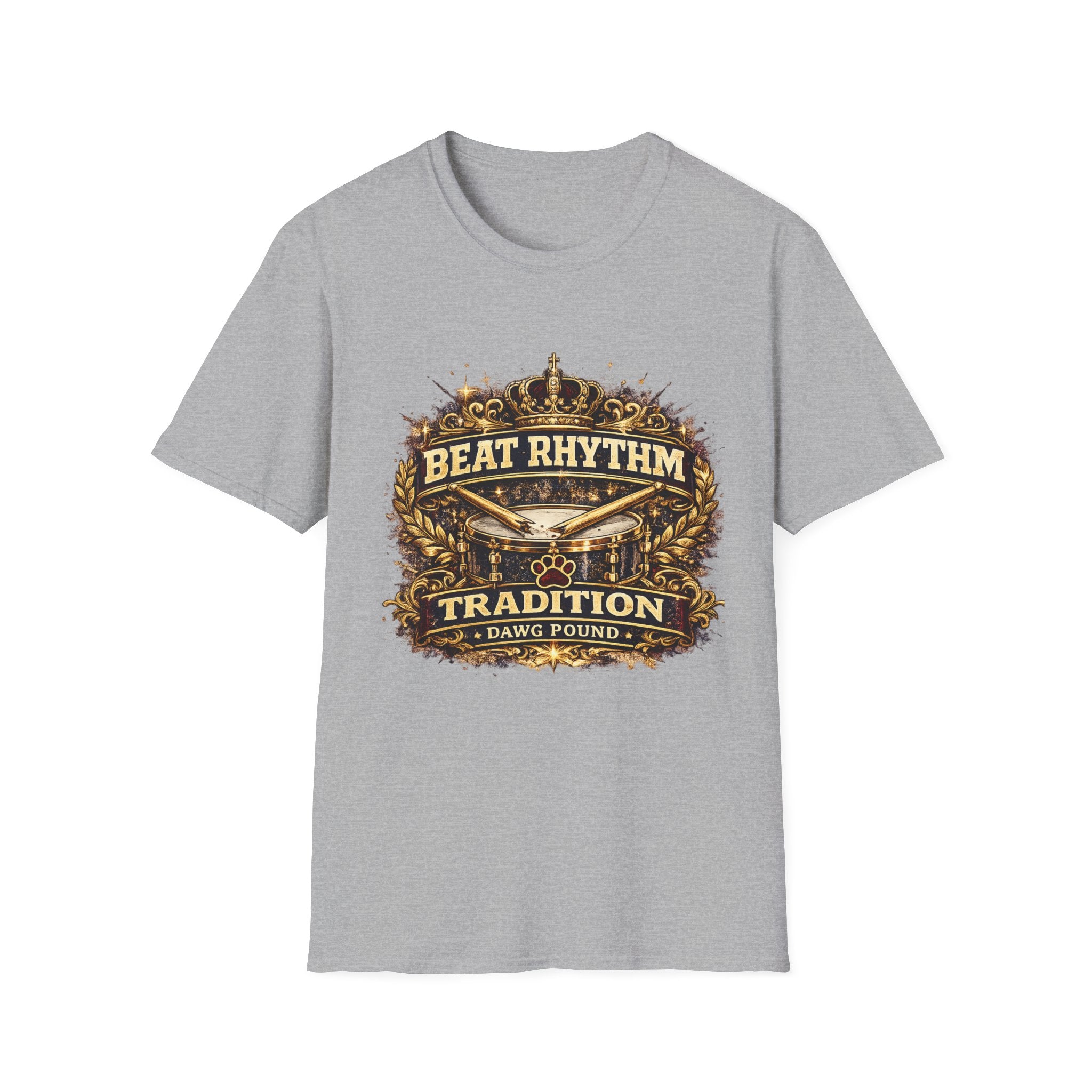 Beat Rhythm Graphic T-Shirt — Vintage Drum Tradition Tee