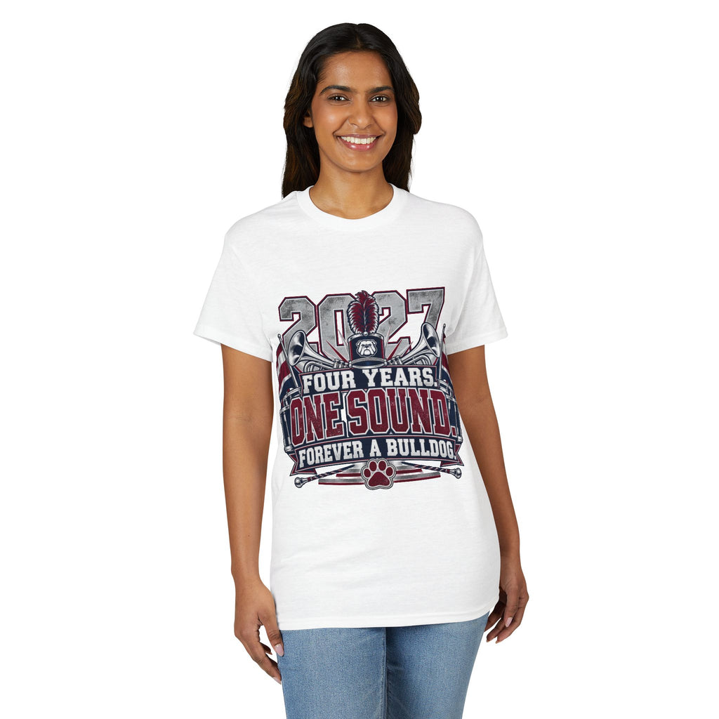 Senior 2027 Bulldog Marching Band T‑Shirt — "Last March" Legacy Forever