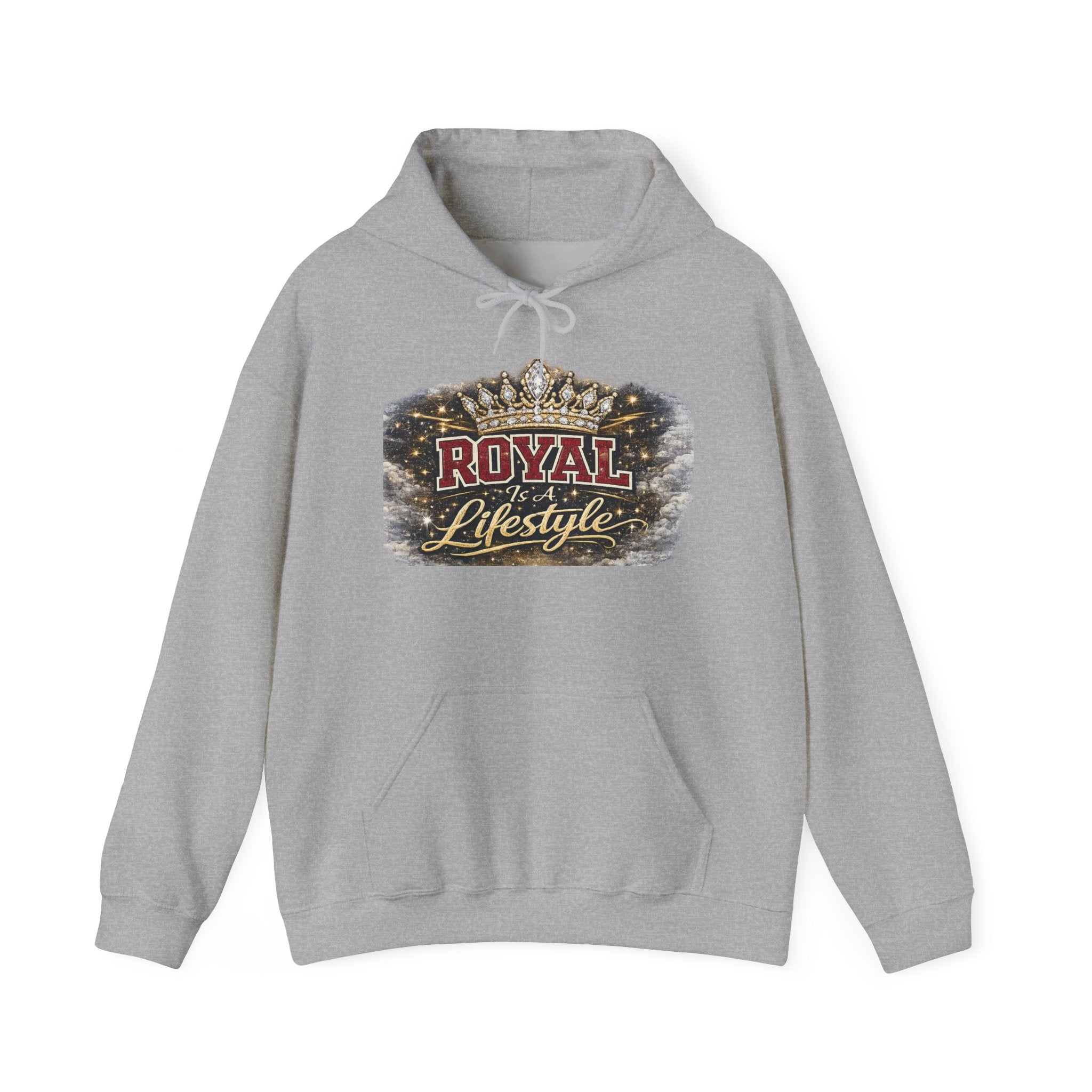 Royal Lifestyle Hoodie - Crown Graphic Pullover for Regal Streetwear