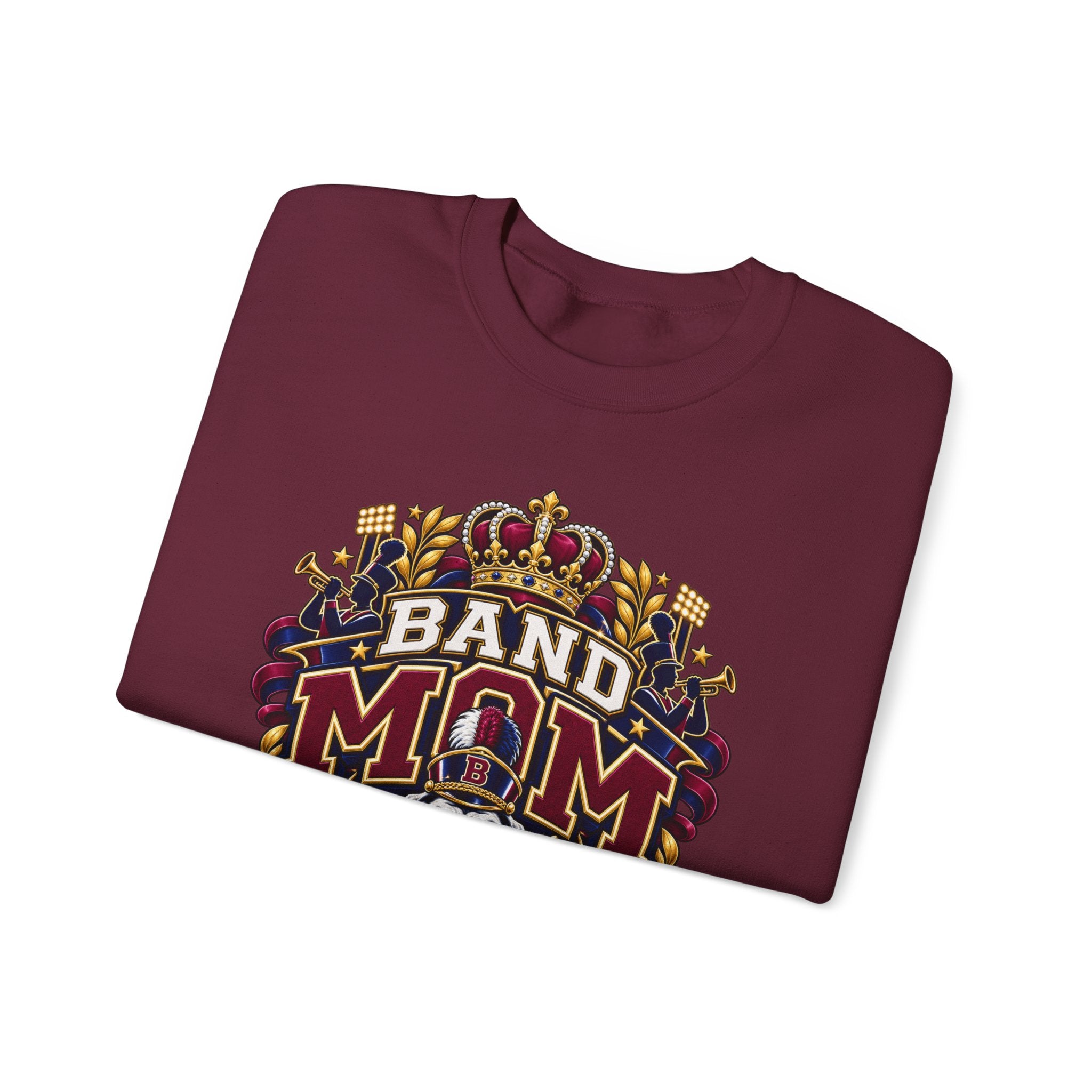 Band Mom Crewneck Sweatshirt – Regal Bulldog Marching Band Design