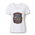 Band Mom V-Neck Tee — "Band Mom Status: Earned in the Stands"
