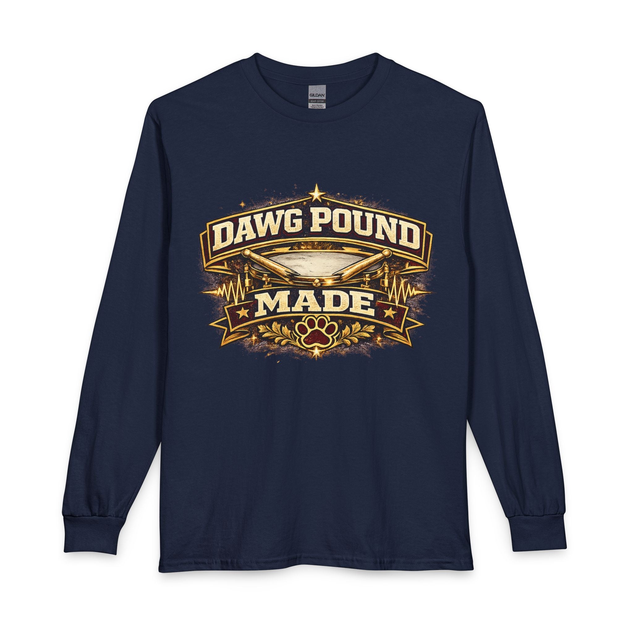Dawg Pound Made Long Sleeve Tee — Retro Football Fan Shirt