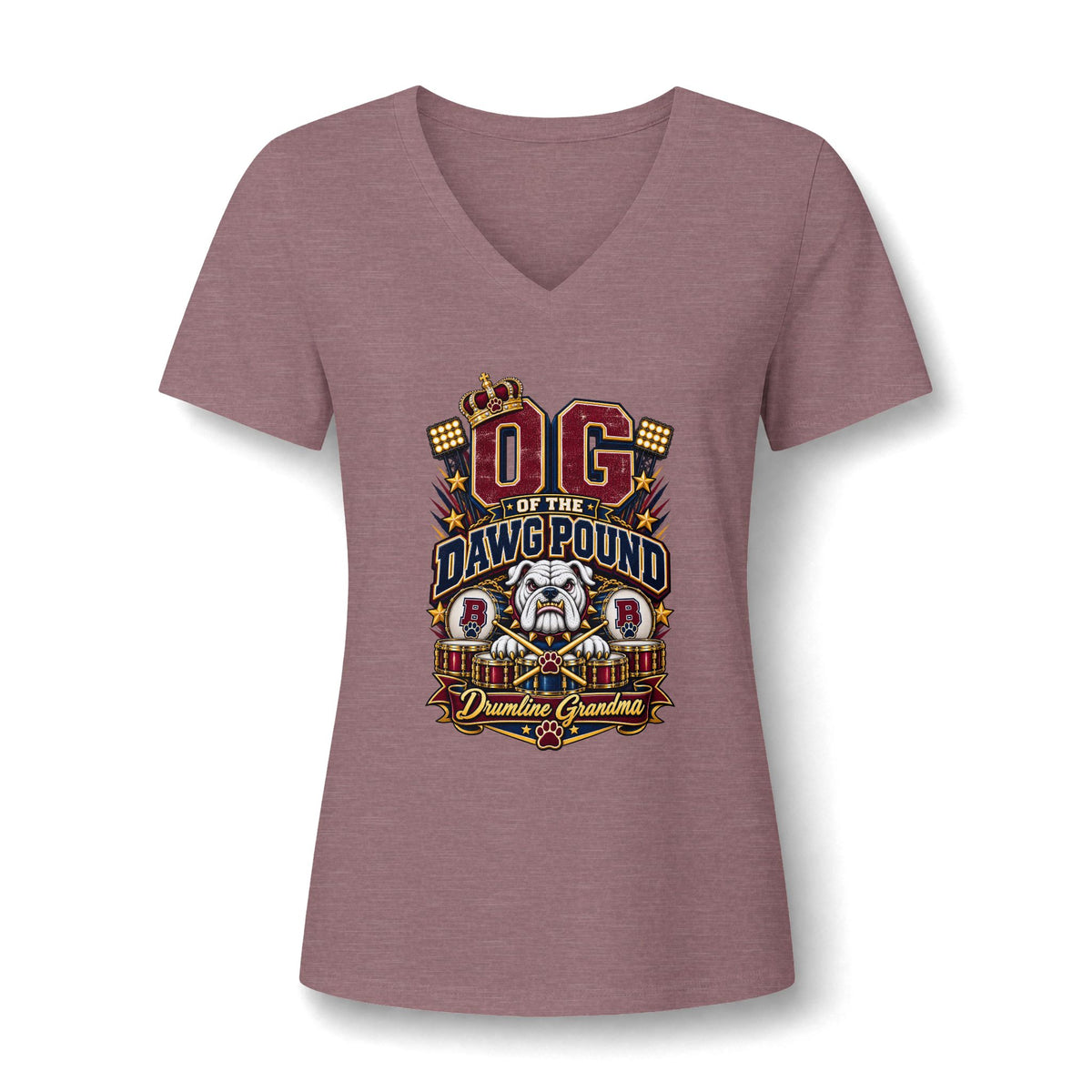OG of the Dawg Pound V-Neck Tee — Women's Football Fan Shirt