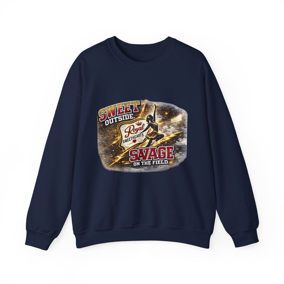 Football Player Graphic Sweatshirt — "Sweet Outside, Savage on the Field"