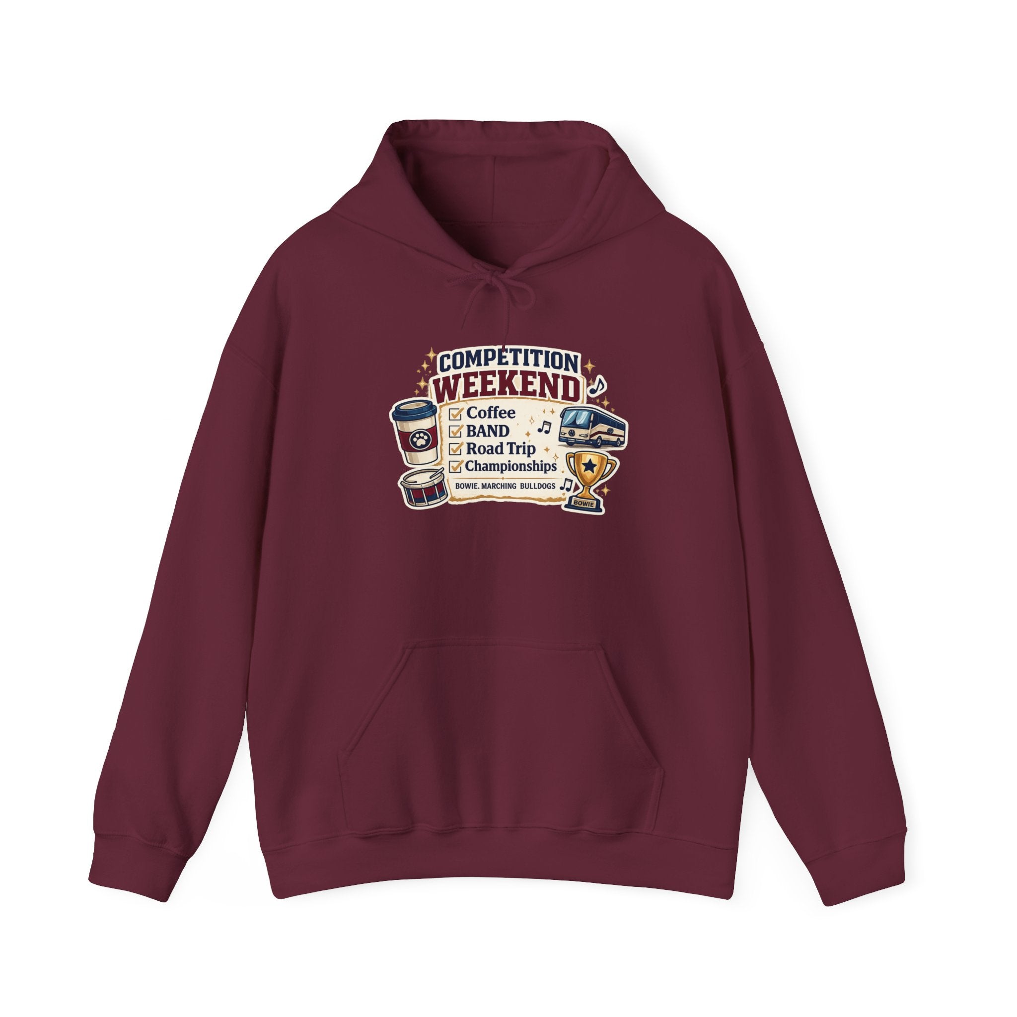 Competition Weekend Hoodie — Coffee, Band, Road Trip Championship Sweatshirt