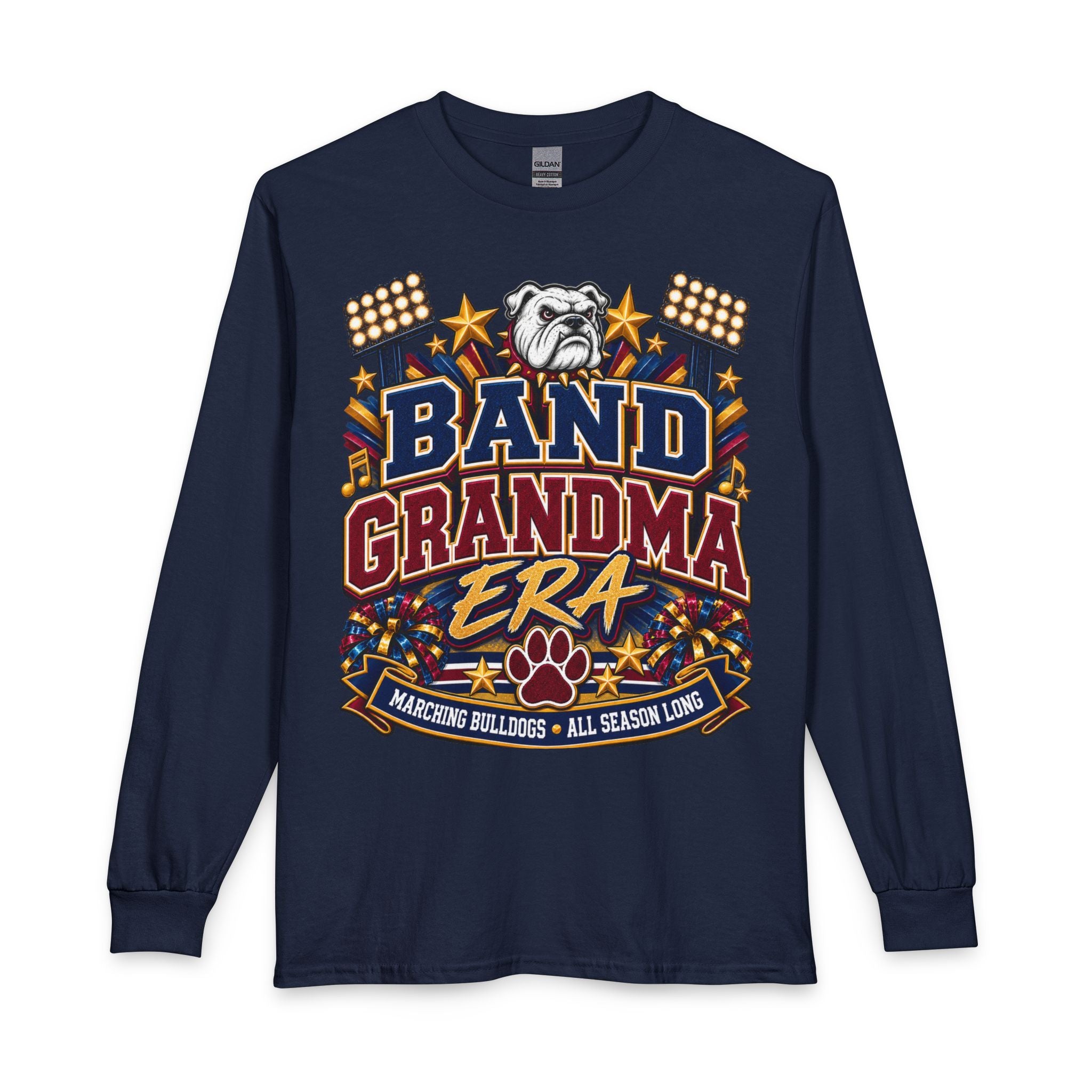 Band Grandma Era Long Sleeve Tee - Marching Bulldogs Pride