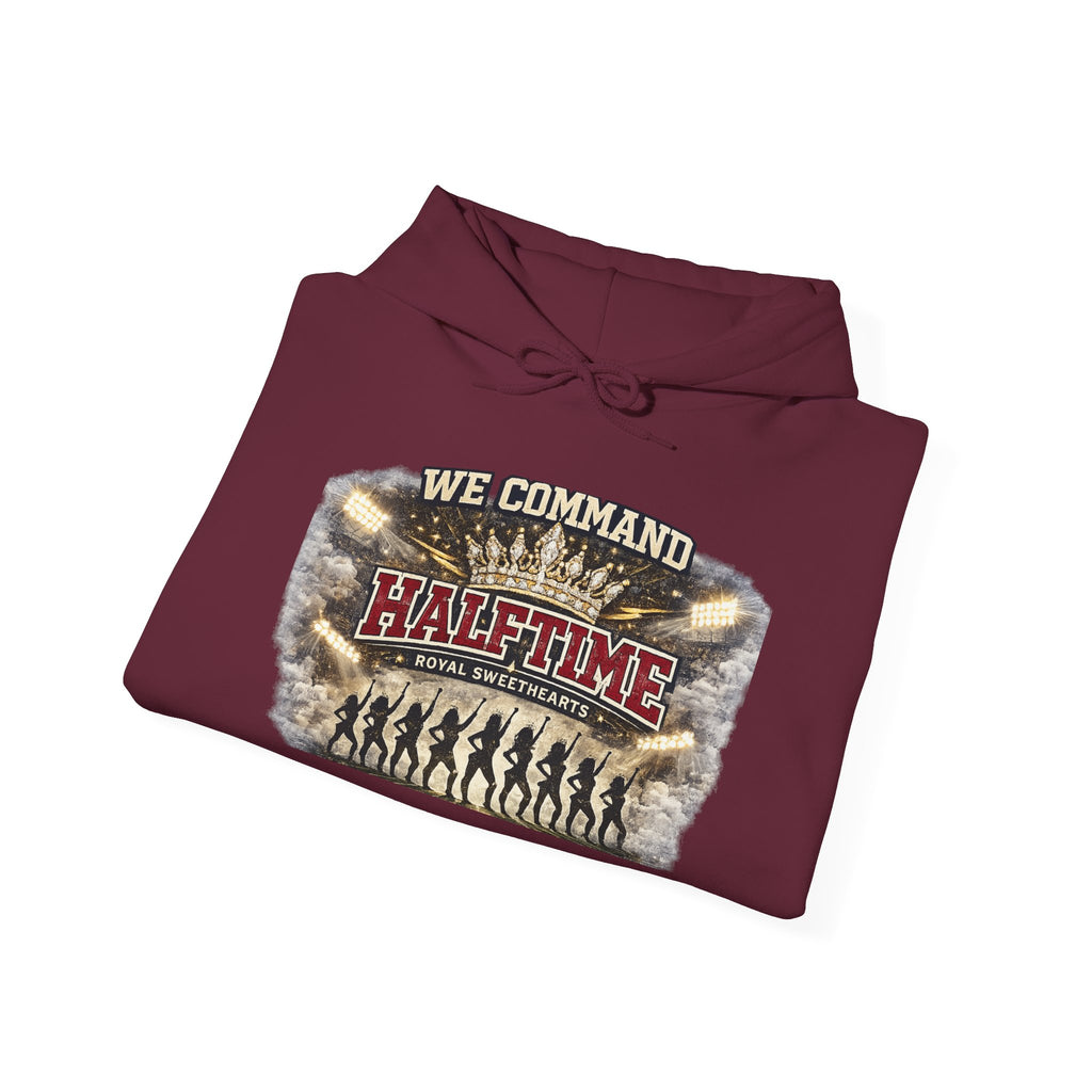 Halftime Command Hoodie — "We Command Halftime" Football Fan Pullover