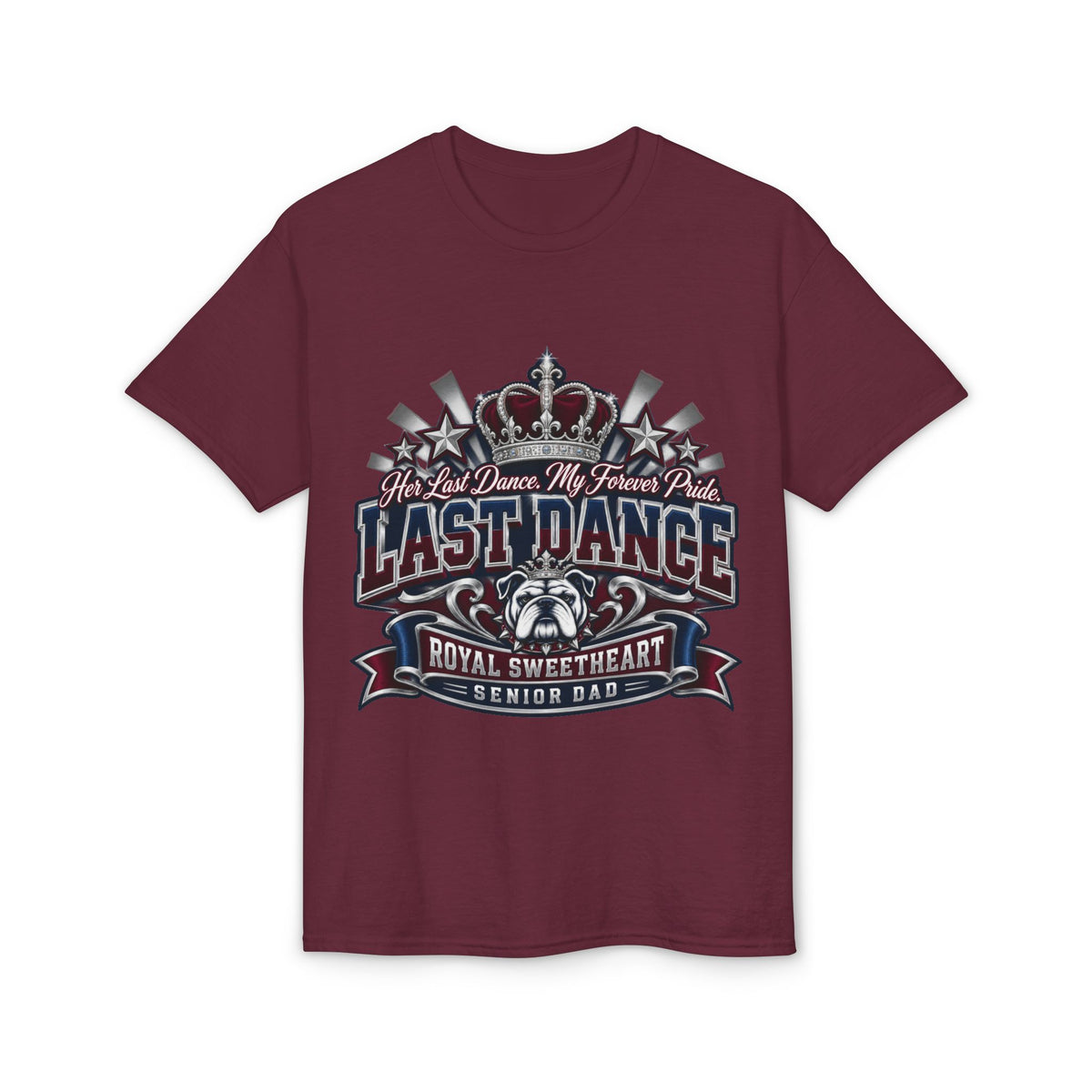 Last Dance Senior Dad T-Shirt — 'Last Dance' Royal Sweetheart Graduation Tee