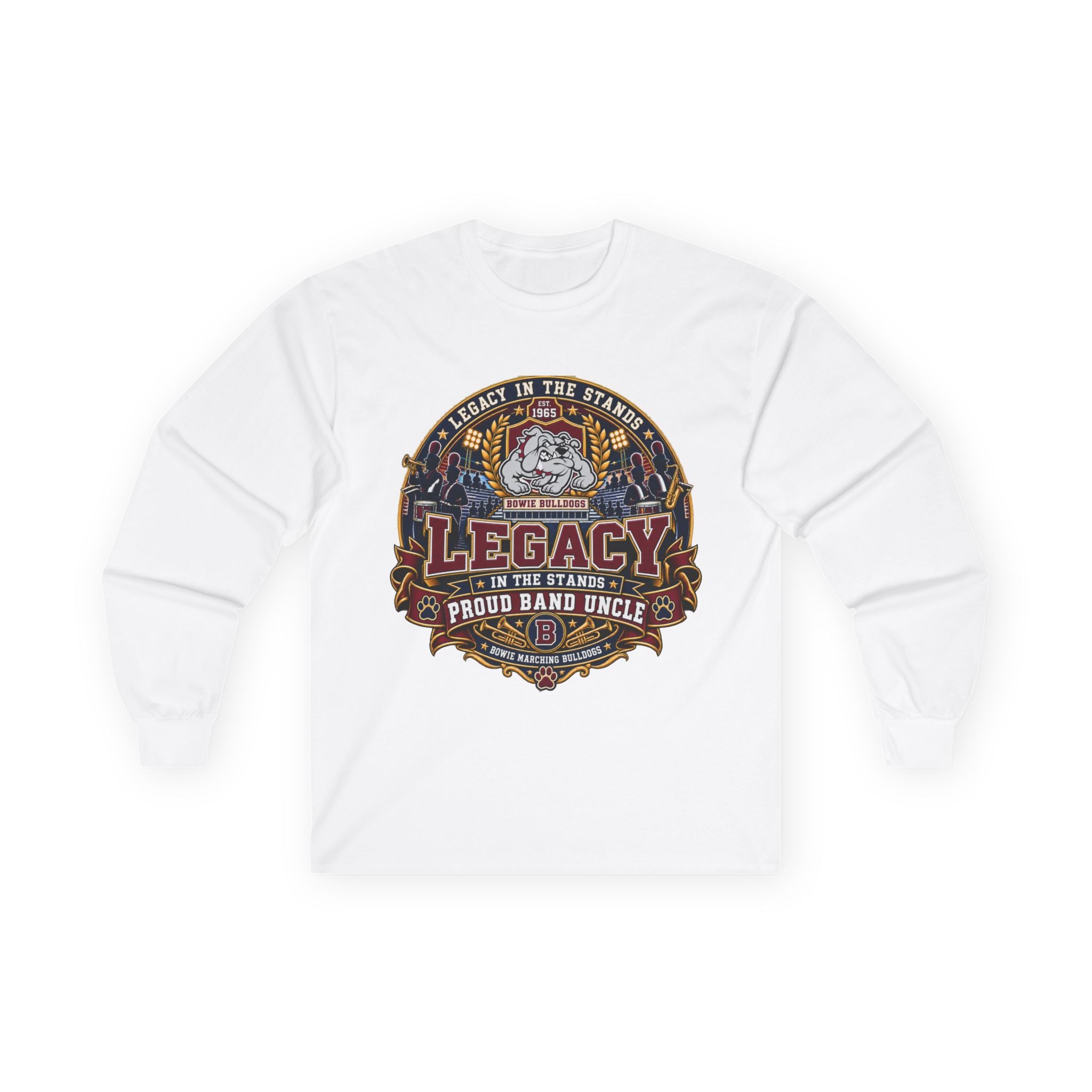 Legacy Proud Band Uncle Long Sleeve Tee — Band Dad Musician Gift