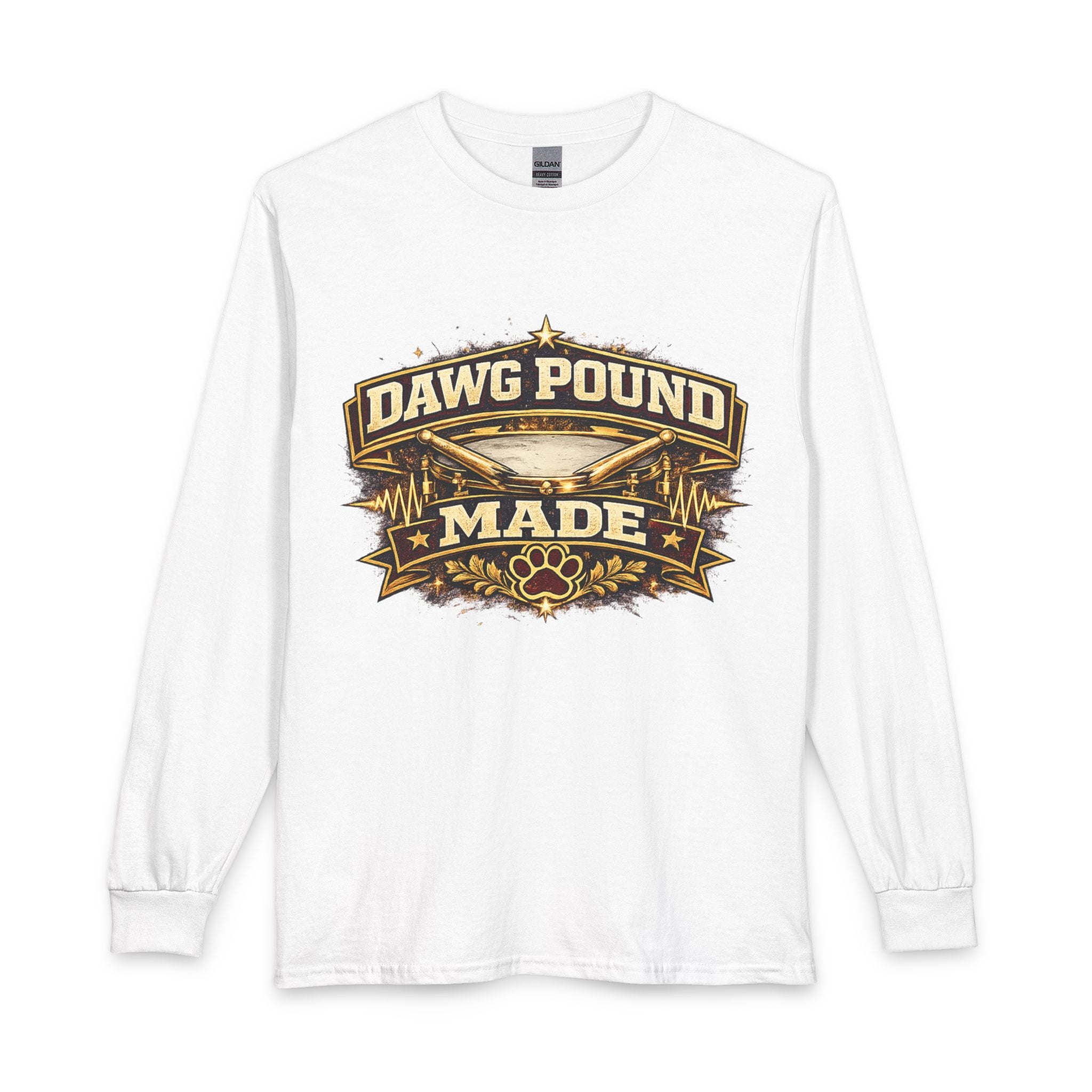 Dawg Pound Made Long Sleeve Tee — Retro Football Fan Shirt