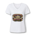 Halftime Royalty V-Neck Tee — Women's Football Game Day Shirt