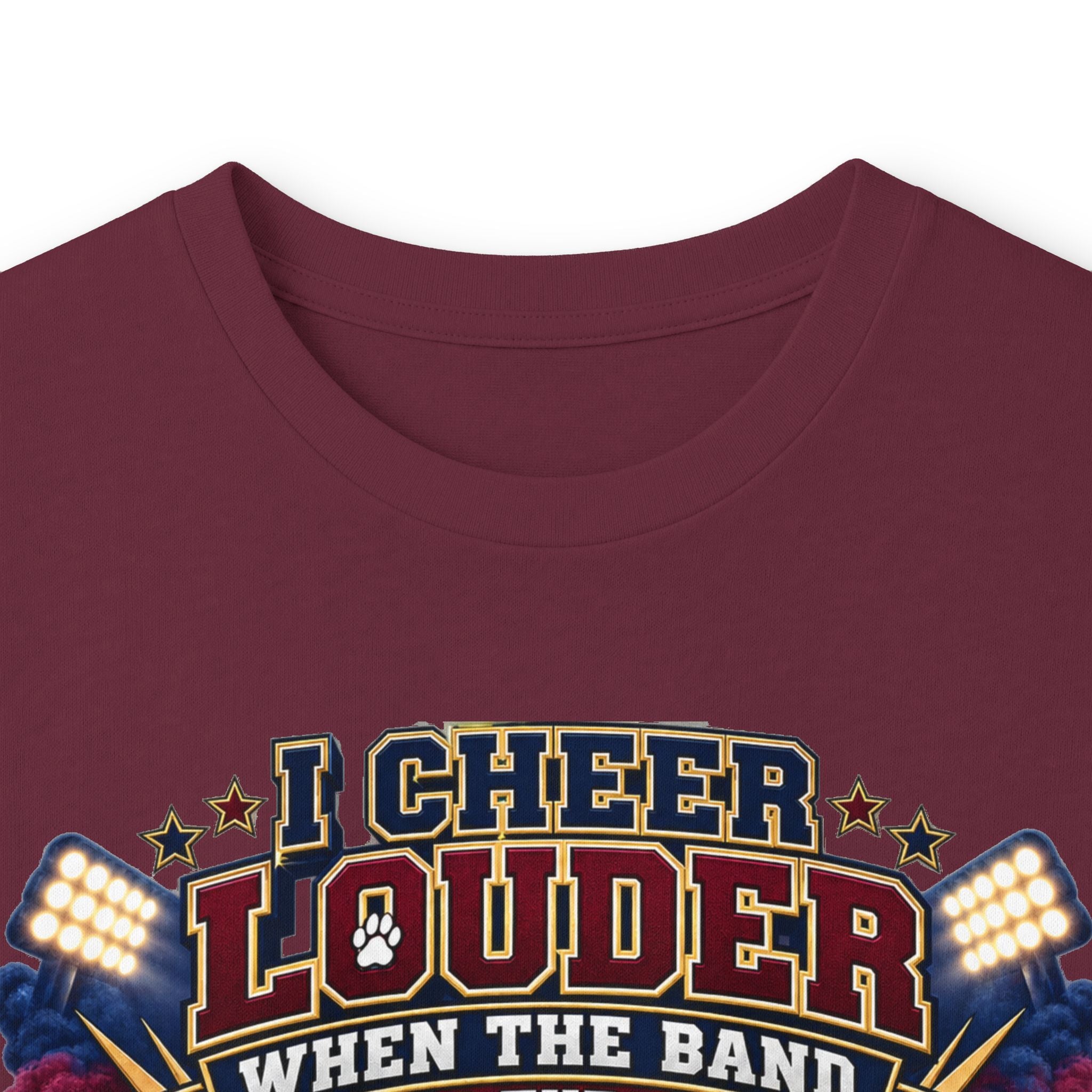 Band Mom Long Sleeve Tee — "Cheer Louder When the Band Takes the Field"