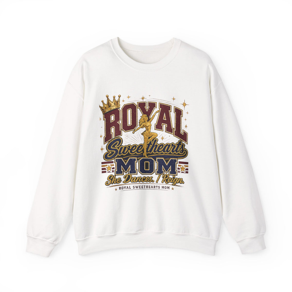 Royal Sweethearts Mom Crewneck Sweatshirt — 'Royal Sweetheart Mom' Graphic Pullover, Mother's Day Gift