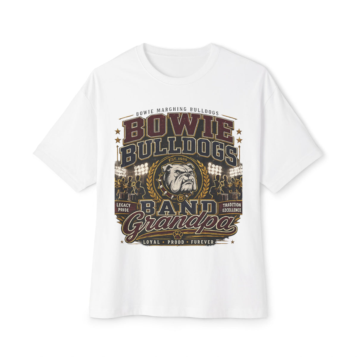 Bowie Bulldogs Band Grandpa Tee