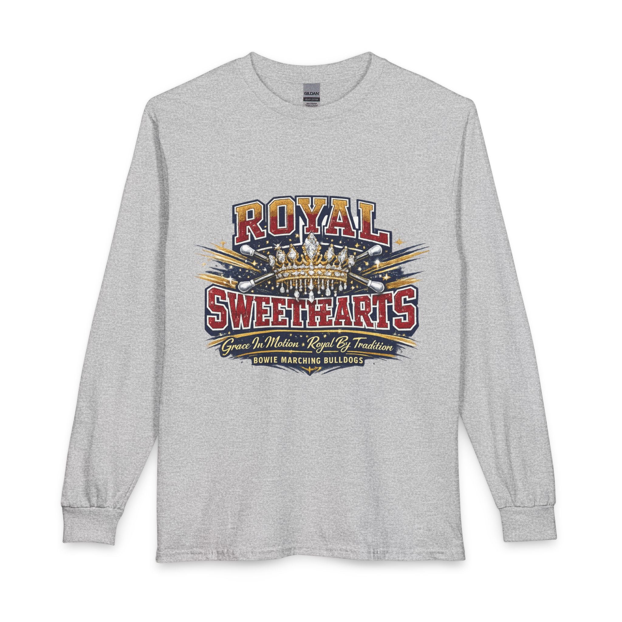 Royal Sweethearts Long Sleeve T-Shirt — Vintage Crown Graphic Tee