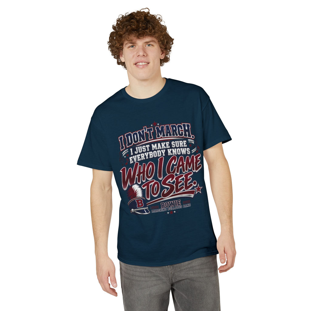 T-Shirt — 'I Don't March, I Came to See' Patriotic Parade Funny Tee