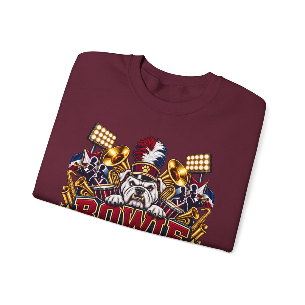 Band Mom Crewneck Sweatshirt — "Bowie Band Mom" Marching Band Mom Pullover
