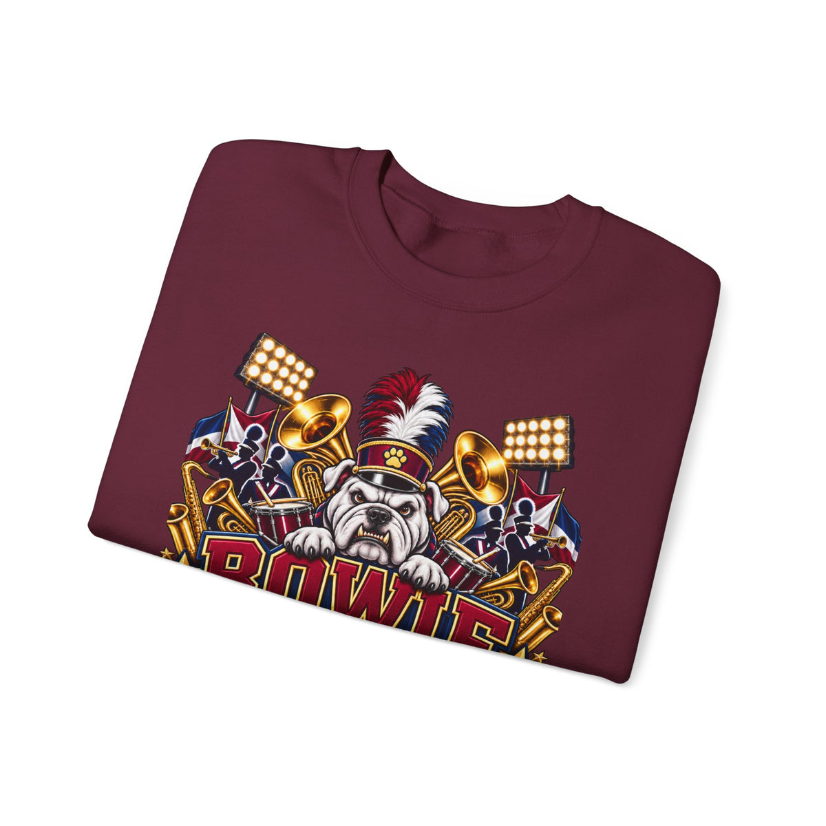 Band Mom Crewneck Sweatshirt — "Bowie Band Mom" Marching Band Mom Pullover