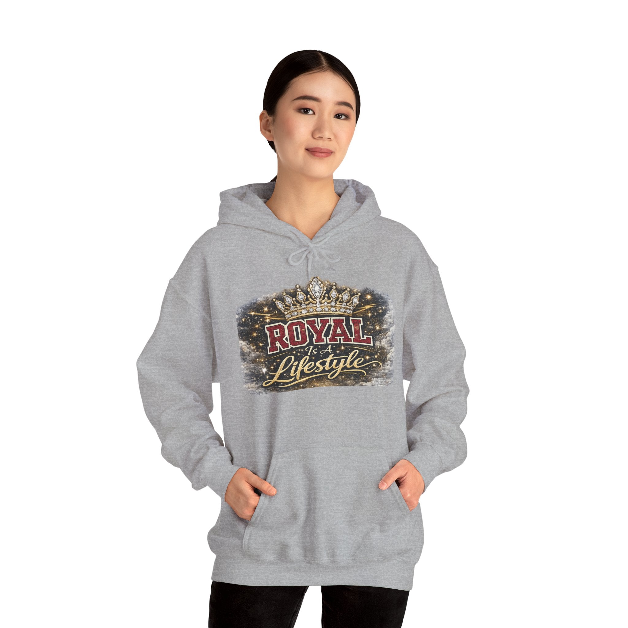 Royal Lifestyle Hoodie - Crown Graphic Pullover for Regal Streetwear