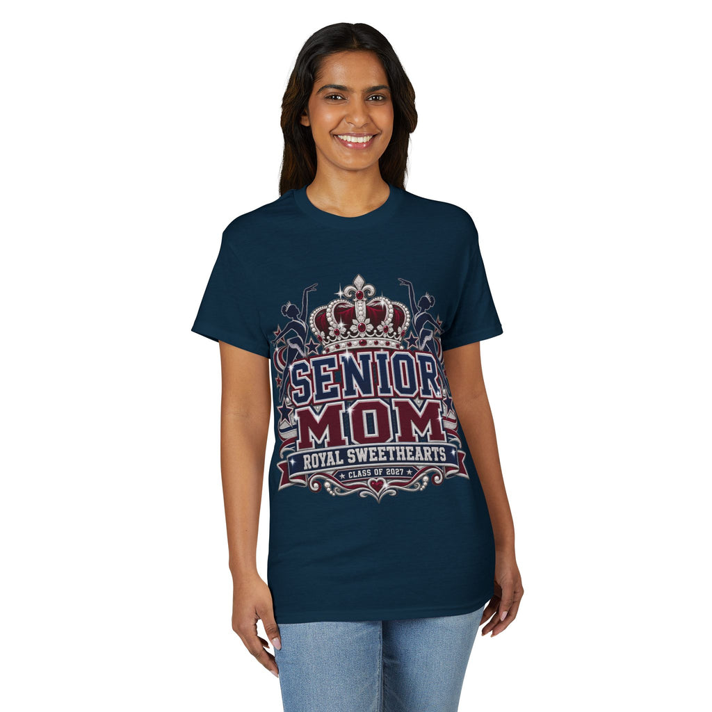 Senior Mom T-Shirt – 'Senior Mom Royal Sweethearts' Class of 2024 Pride Tee