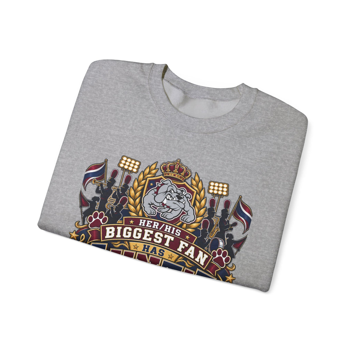 Auntie Crewneck Sweatshirt - "Biggest Fan Has Auntie Status" Retro Crest