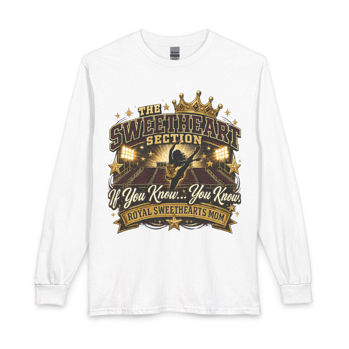 Long Sleeve Tee - "The Sweetheart Section" Royal Sweethearts Mom Concert Shirt