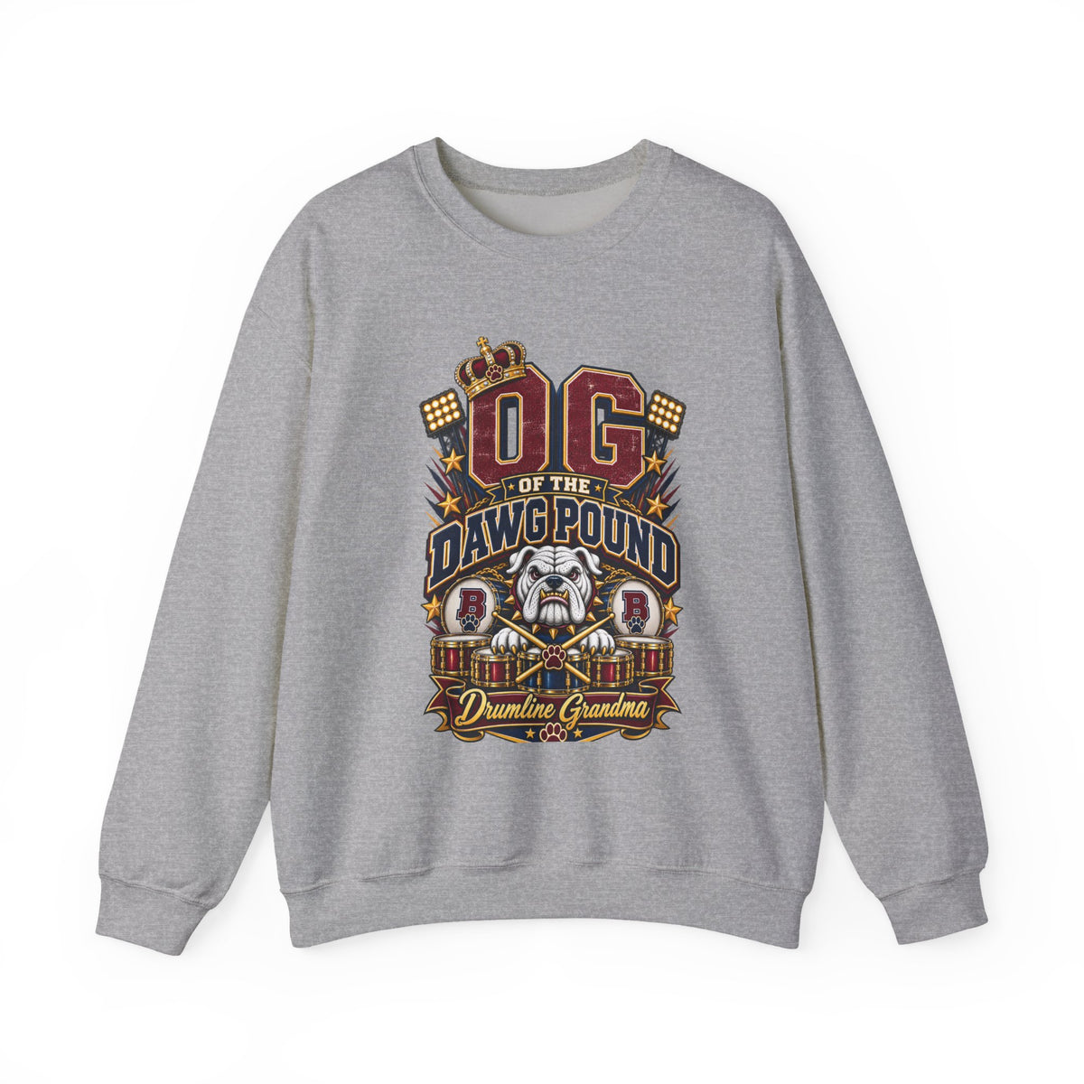 OG of the Dawg Pound Crewneck Sweatshirt — Dawg Pound Vintage Bulldog Football Fan Pullover