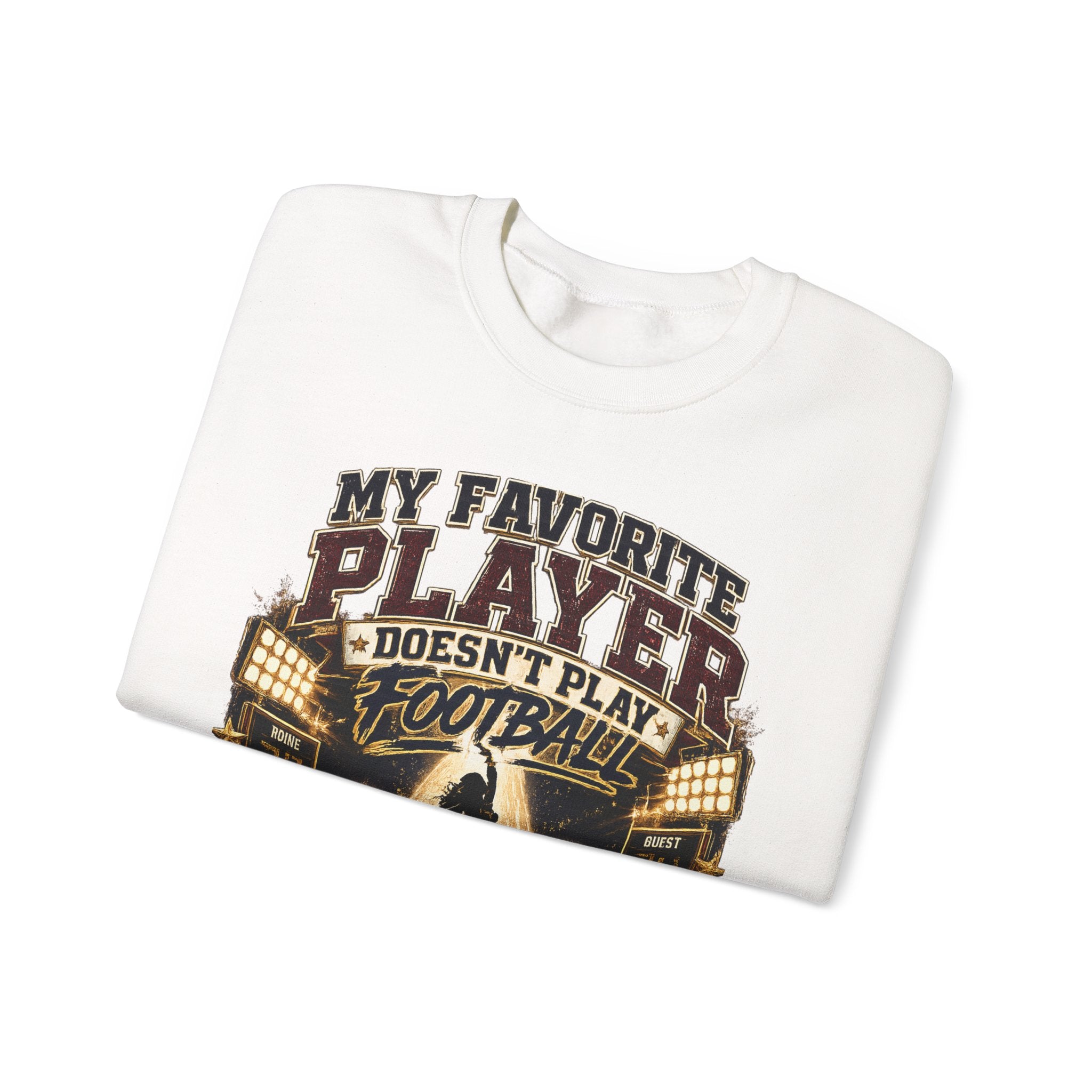 Halftime Marching Band Dad Crewneck Sweatshirt — "My Favorite Player Doesn't Play Football, She Owns Halftime"